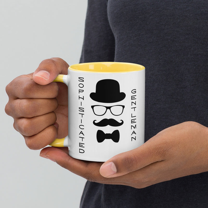 Sophisticated Gentleman Mug with Color Inside