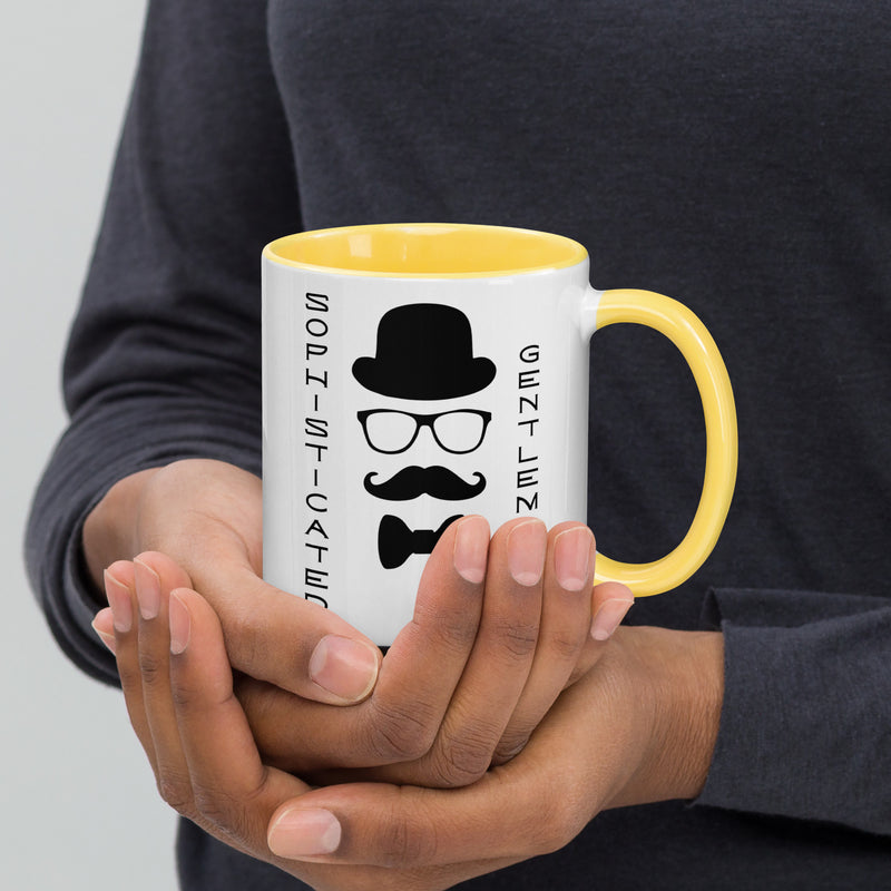 Sophisticated Gentleman Mug with Color Inside