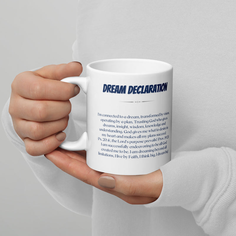 Dream White glossy mug