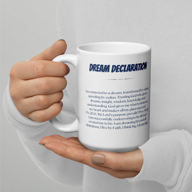 Dream White glossy mug