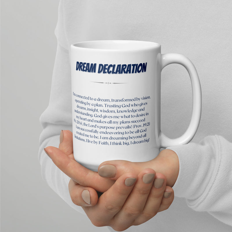 Dream White glossy mug