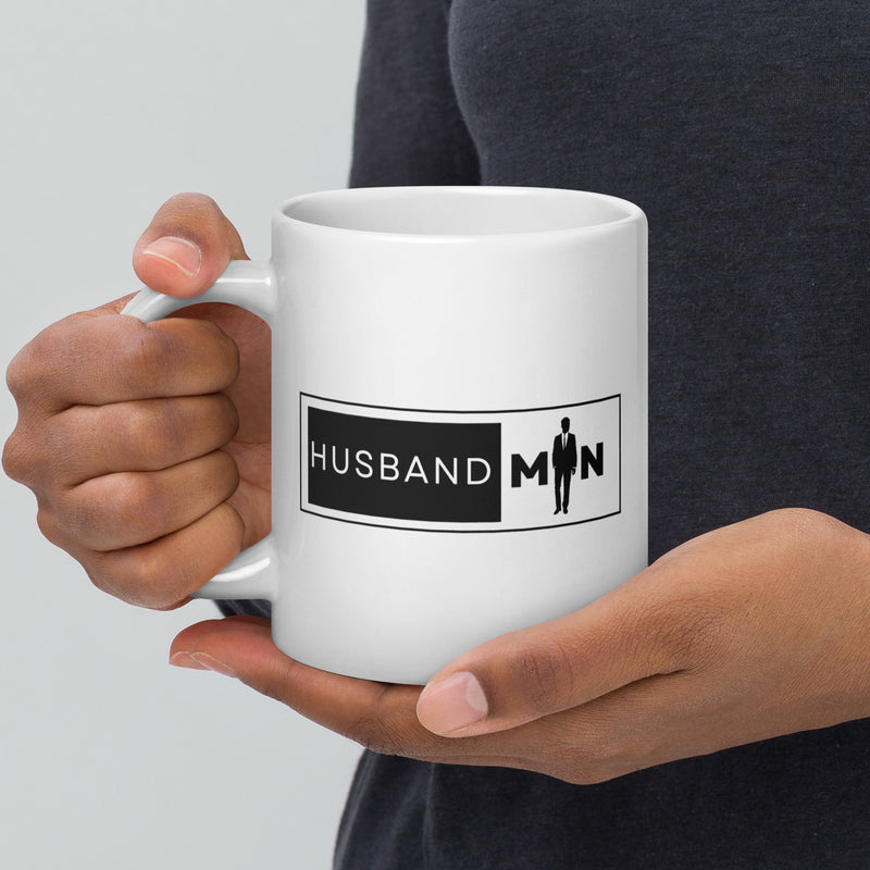 White Husbandman glossy mug