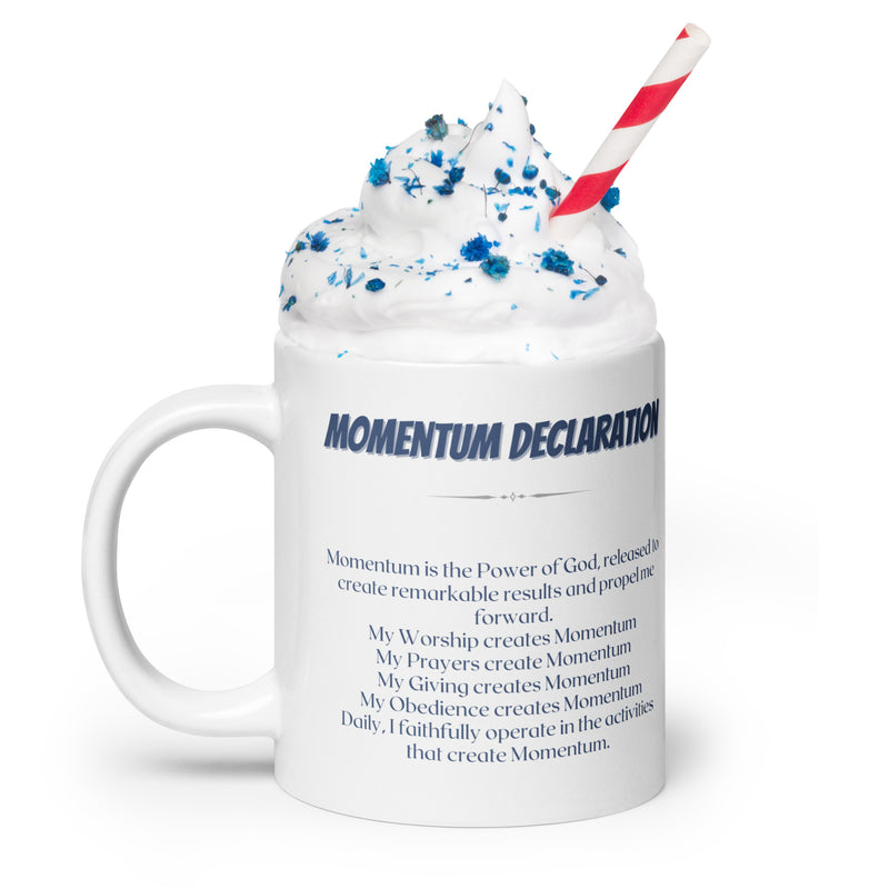 Momentum White glossy mug