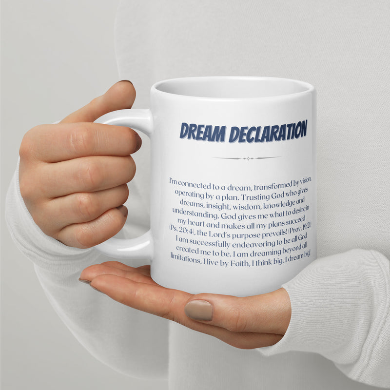 Dream White glossy mug