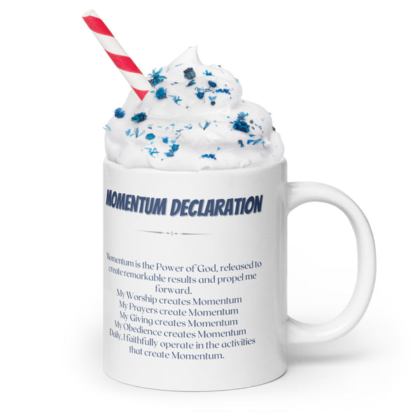 Momentum White glossy mug