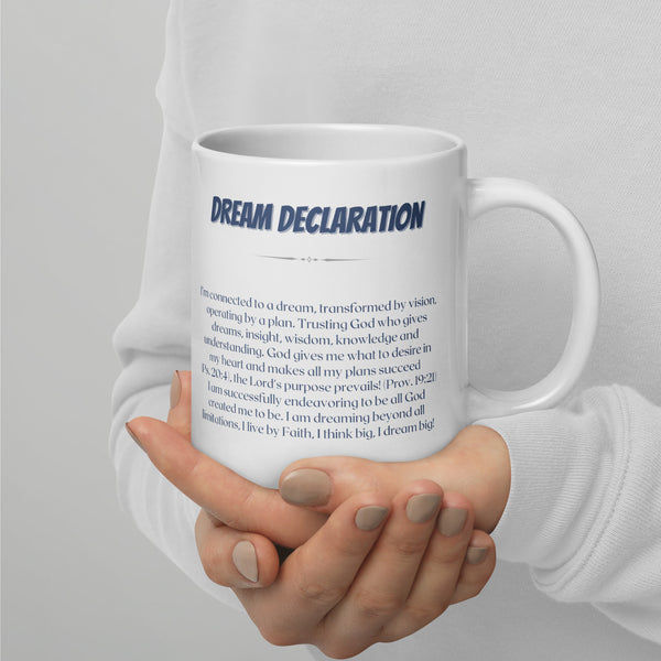 Dream White glossy mug