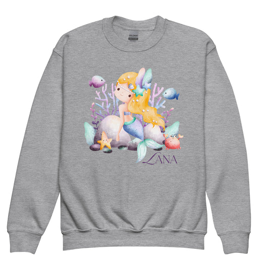 Lana Mermaid Youth crewneck sweatshirt