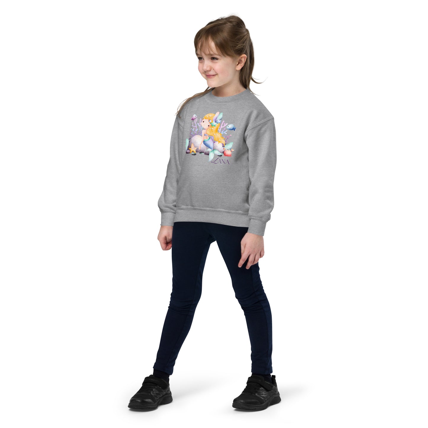 Lana Mermaid Youth crewneck sweatshirt