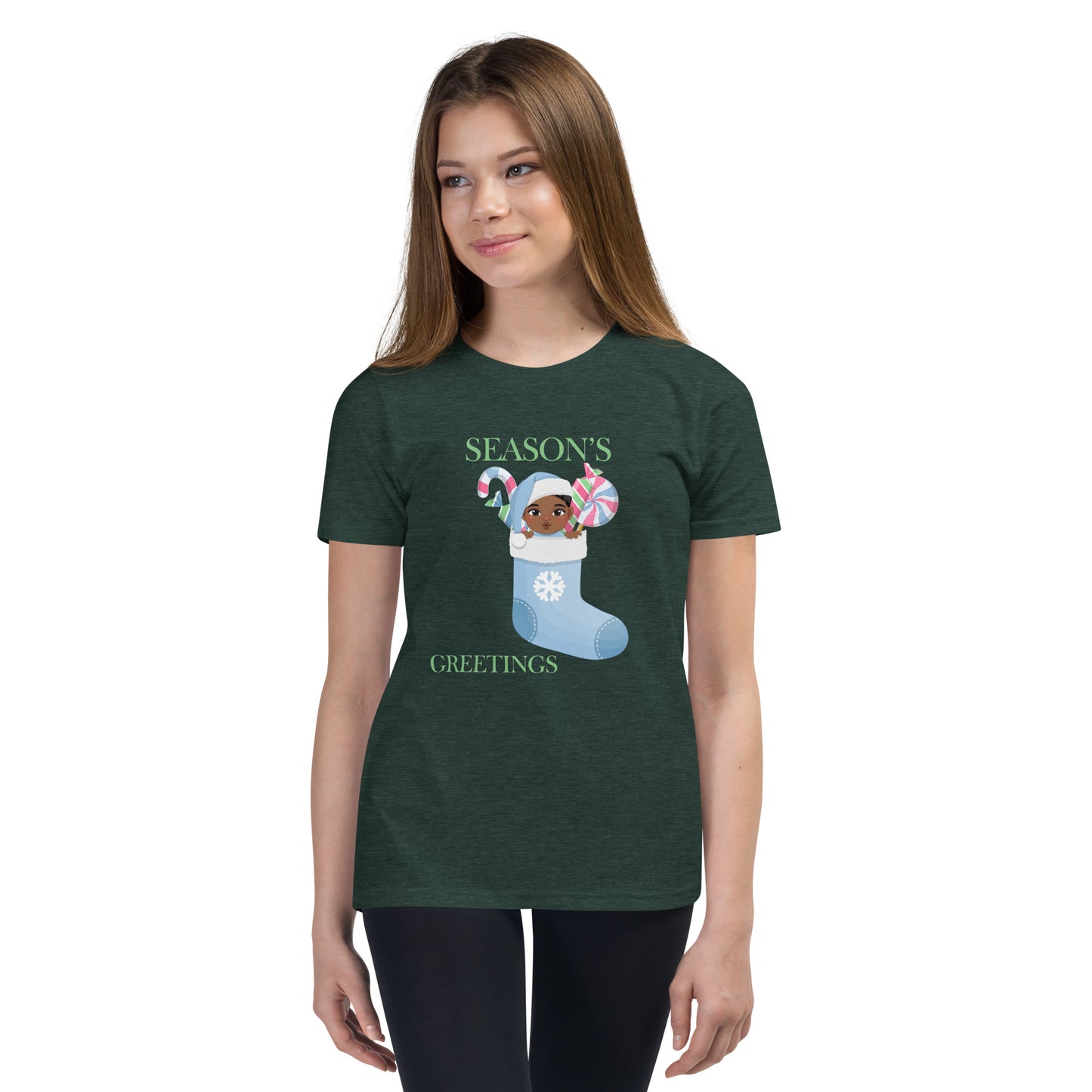Season's Greetings Youth Short Sleeve T-Shirt